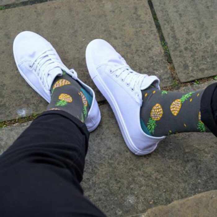 Swole Panda Pineapple Bamboo Socks – Green – Mens Clothing - Crep Direct UK