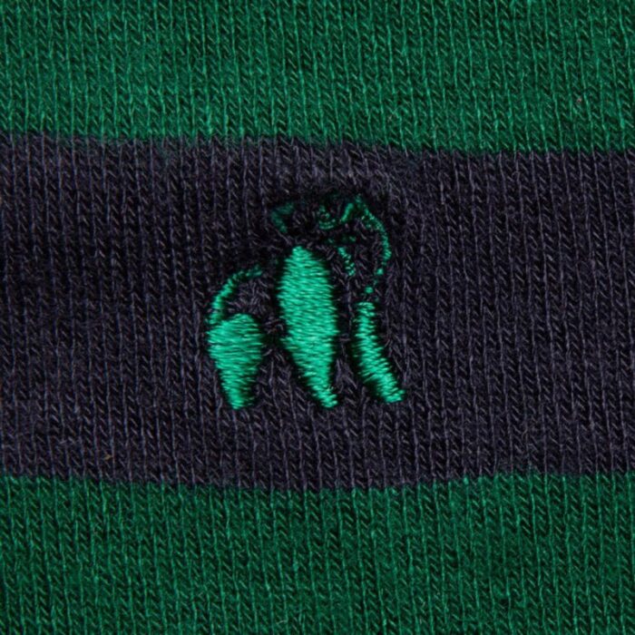 Swole Panda Striped Bamboo Socks – Racing Green – Mens Clothing - Crep Direct UK