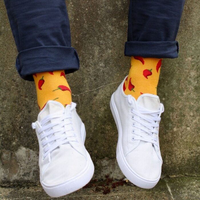 Swole Panda Chilli Pepper Bamboo Socks – Red – Mens Clothing - Crep Direct UK