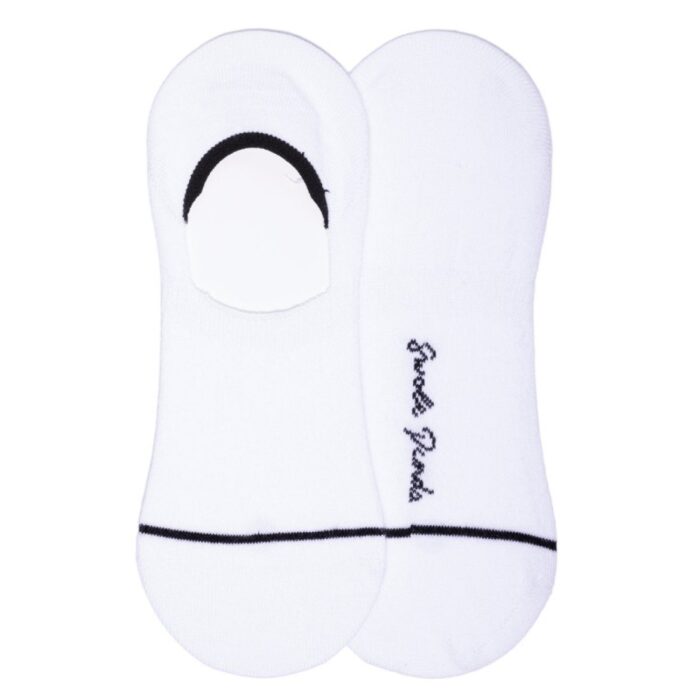 Swole Panda No-Show Bamboo Socks SP322 – White Textile – Mens Clothing - Crep Direct UK