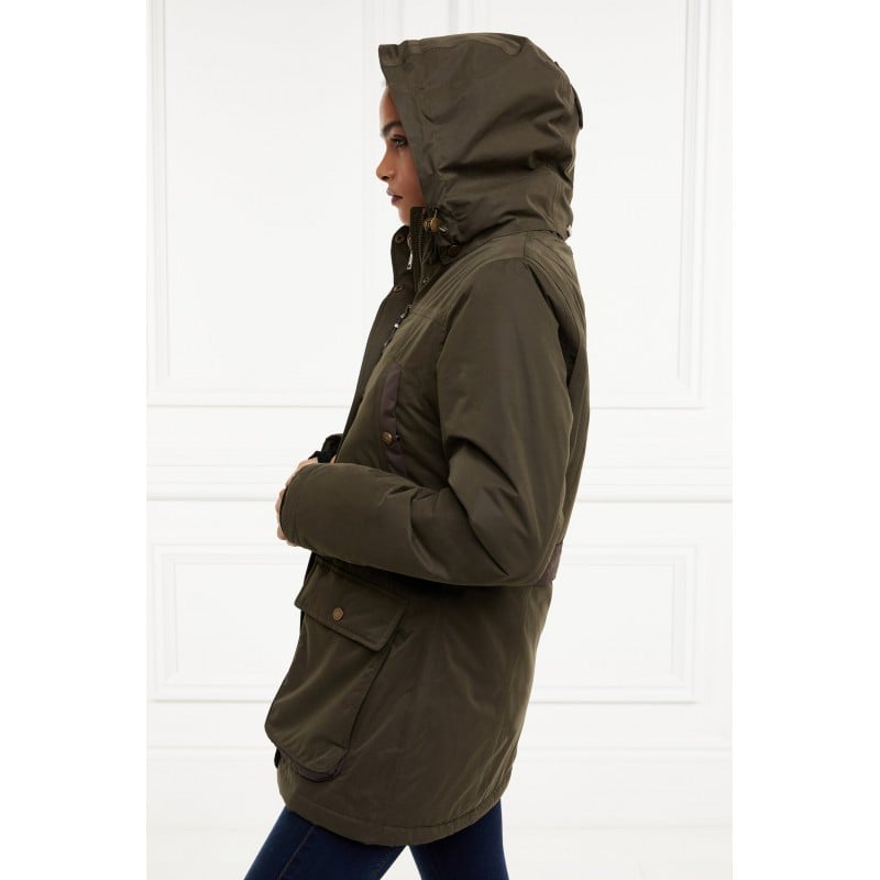 Holland Cooper Stamford Country Coat – Khaki – Ladies Clothing - Crep Direct UK