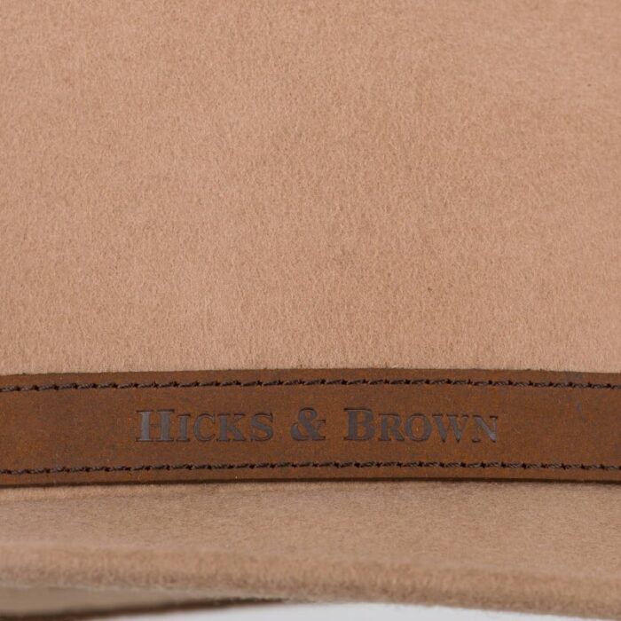 Hicks & Brown Hicks & Brown Suffolk Fedora Gamebird Feather- Camel – Ladies Clothing - Crep Direct UK
