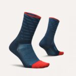 Feetures Elite Light Cushion Mini Crew Socks – Tempo Blue – Mens Clothing - Crep Direct UK