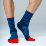 Feetures Elite Light Cushion Mini Crew Socks – Tempo Blue – Mens Clothing - Crep Direct UK