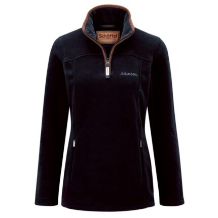 Schoffel Tilton 1/4 Zip Fleece 11002 - Navy - Ladies Clothing