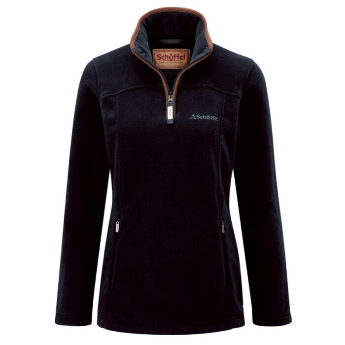 Schoffel Tilton 1/4 Zip Fleece 11002 – Navy – Ladies Clothing - Crep Direct UK