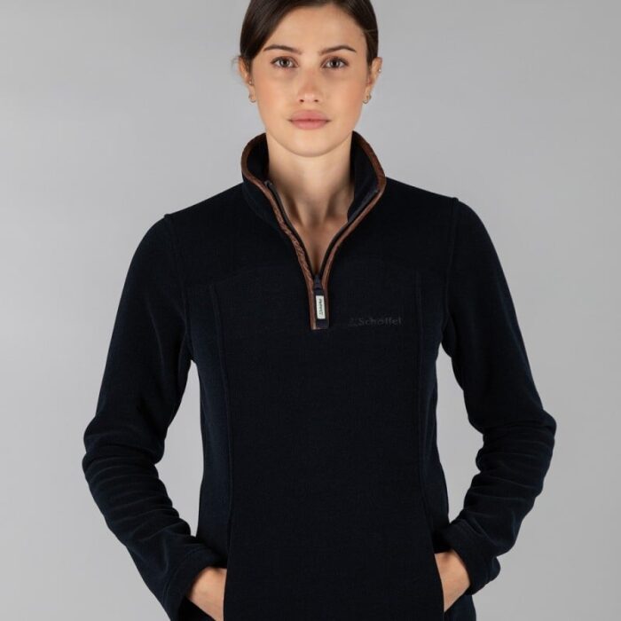 Schoffel Tilton 1/4 Zip Fleece 11002 – Navy – Ladies Clothing - Crep Direct UK