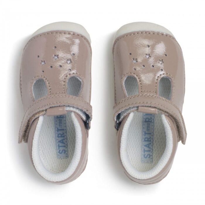 Start-Rite Tumble Shoes – Taupe Patent – Girls Shoes - Crep Direct UK