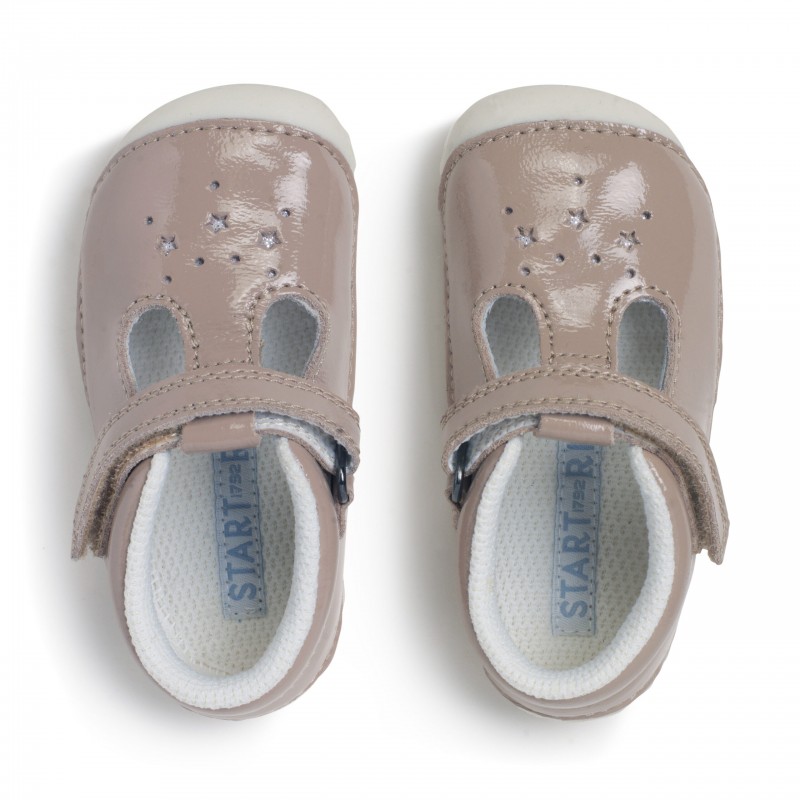 Start-Rite Tumble Shoes – Taupe Patent – Girls Shoes - Crep Direct UK