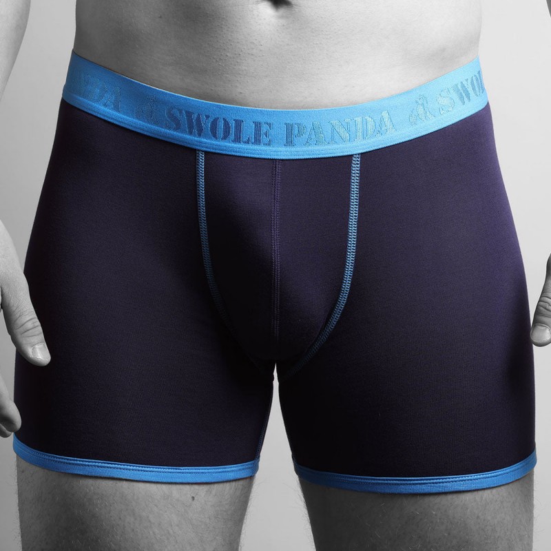 Swole Panda Bamboo Boxers – Navy / Blue Band – Mens Clothing - Crep Direct UK Swole Panda Bamboo Boxers – Navy / Blue Band – Mens Clothing - Crep Direct UK