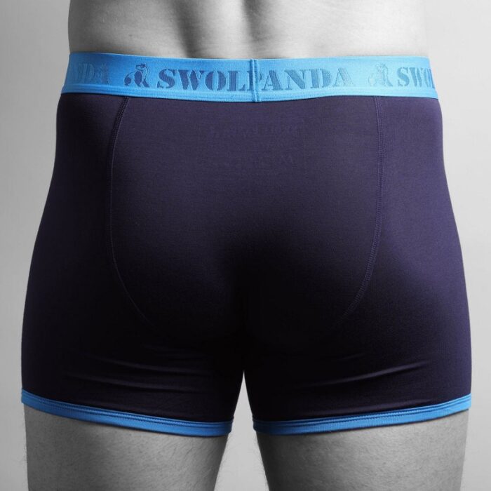 Swole Panda Bamboo Boxers – Navy / Blue Band – Mens Clothing - Crep Direct UK
