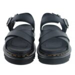Dr. Martens Voss Sandals – Black Leather – Womens Sandals, Sliders & Toe Posts - Crep Direct UK