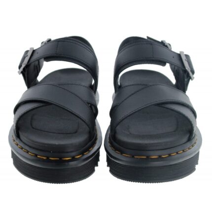Dr. Martens Voss Sandals – Black Leather – Womens Sandals, Sliders & Toe Posts - Crep Direct UK