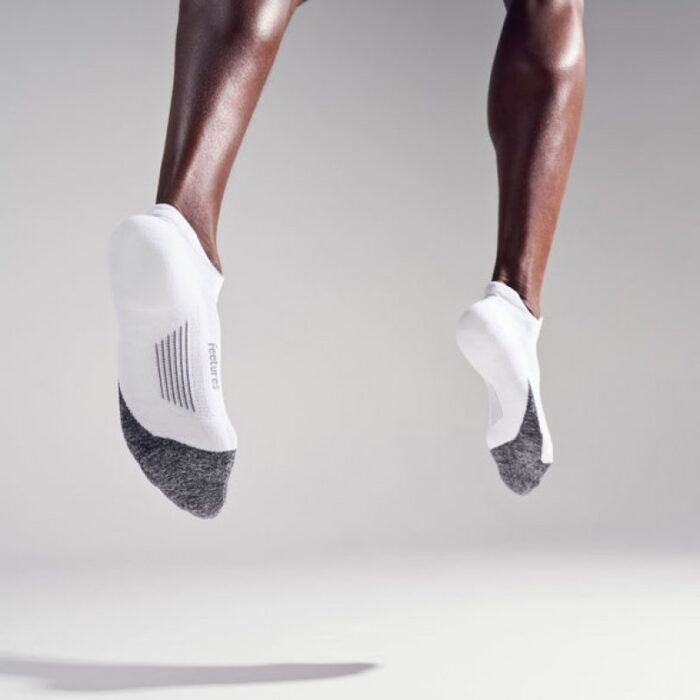 Feetures Elite Light Cushion No Show Tab Socks – White – Ladies Clothing - Crep Direct UK