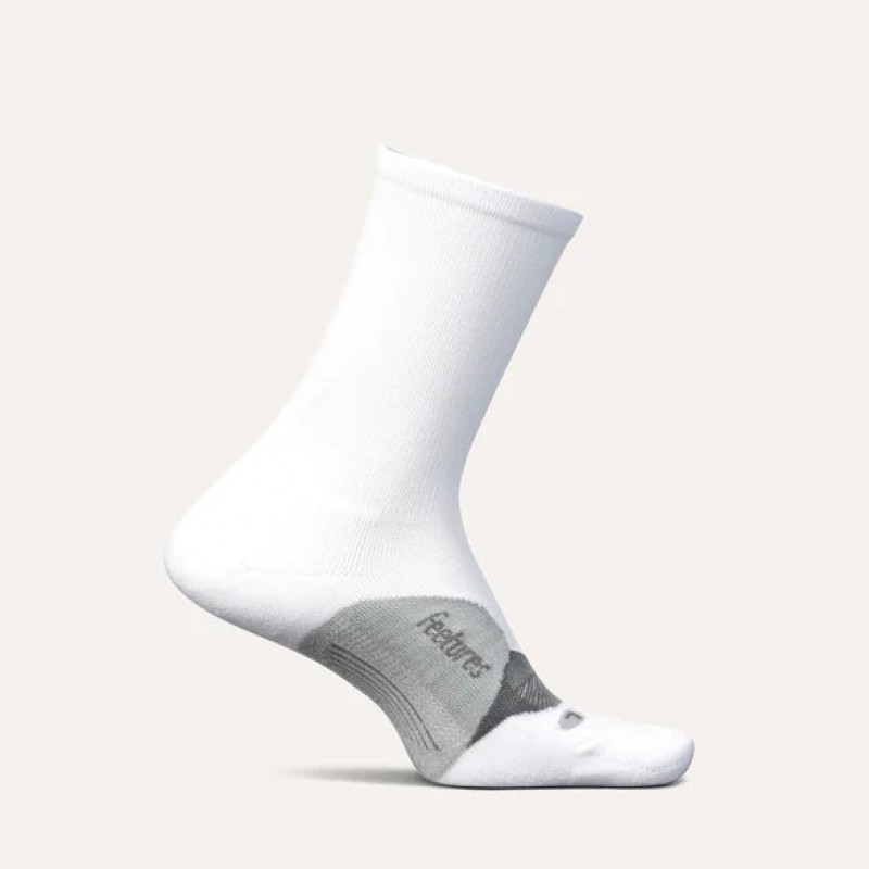Feetures Elite Light Cushion Mini Crew Socks – White – Mens Clothing - Crep Direct UK Feetures Elite Light Cushion Mini Crew Socks – White – Mens Clothing - Crep Direct UK