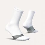 Feetures Elite Light Cushion Mini Crew Socks – White – Mens Clothing - Crep Direct UK