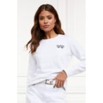 Holland Cooper HC Slim Logo Belt – White Leather – Ladies Clothing - Crep Direct UK